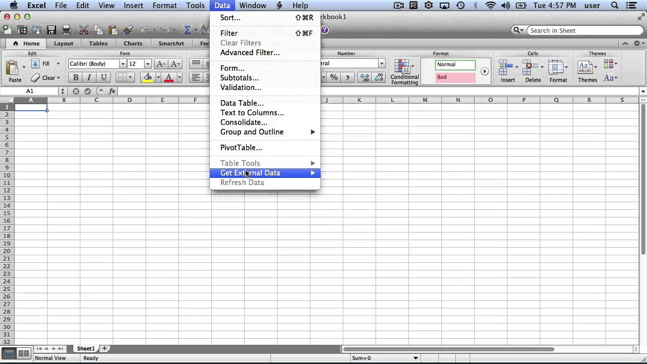 how to insert a checkmark in excel 2011 for mac